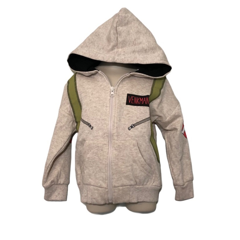 NWOT Ghostbusters Venkman Hoodie Hooded Jacket 12M 18M 2T 3T Toddler Baby New
